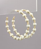 Boho Groove Hoops -Grey