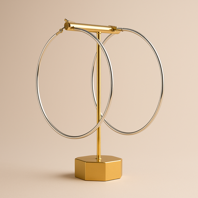 Round and Round Hoops - Silver