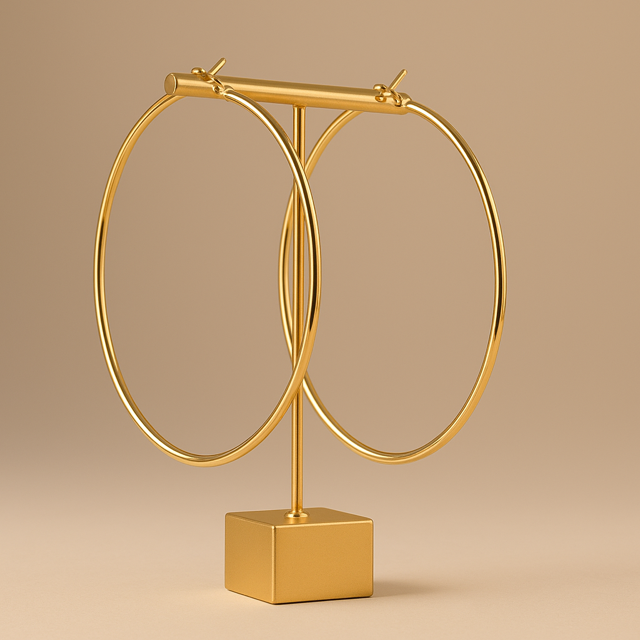 Round and Round Hoops - Gold