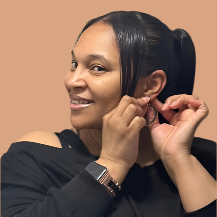 Double Hoop Me - Black