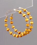 Boho Groove Hoops - Brown