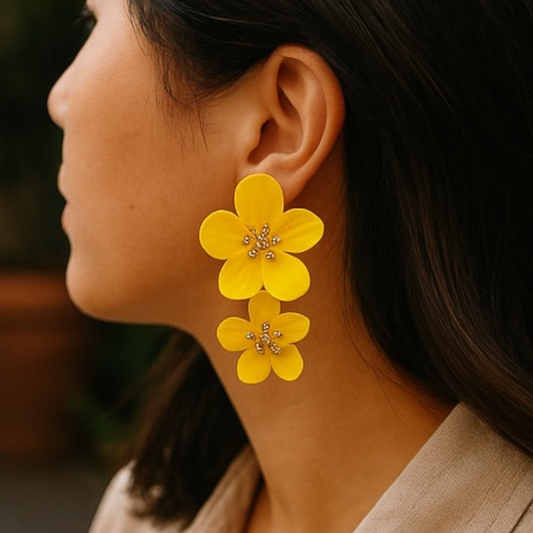 Island Bloom Drops - Yellow