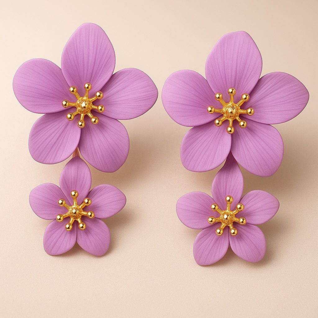 Island Bloom Drops - Purple