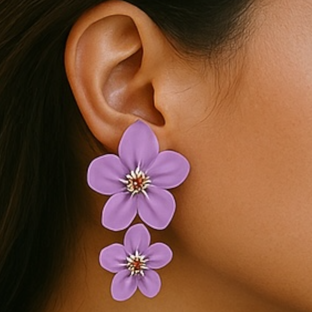 Island Bloom Drops - Purple