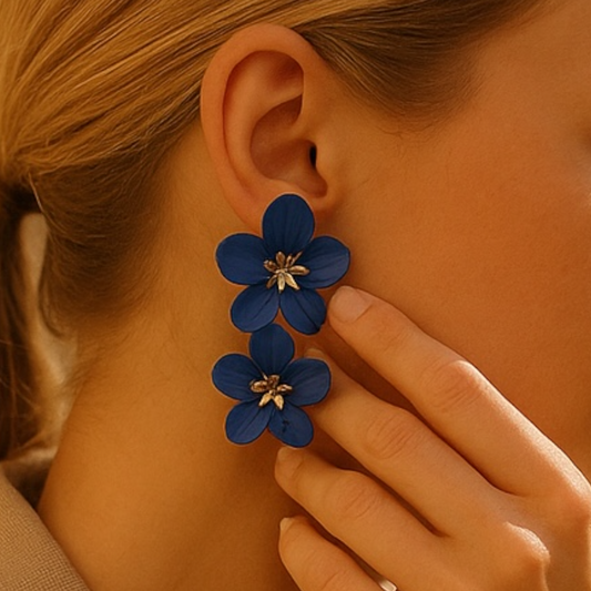 Island Bloom Drops - Blue