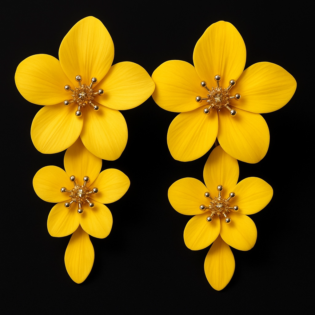 Island Bloom Drops - Yellow